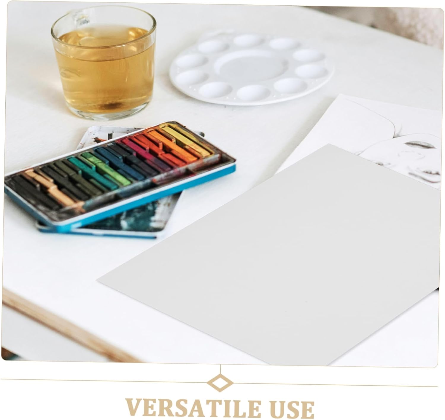 Holibanna 25Sheets Blank Marker Paper Art Paper for Students for Oil Pastel and Marker Drawing Soft Texture for Easy Portability and Artistic Development