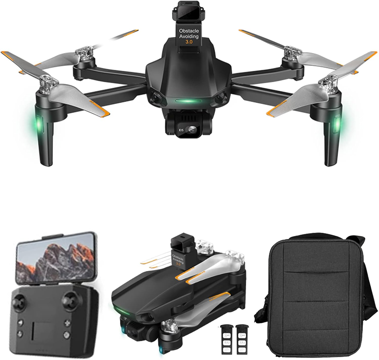 Drone TTROARDS 31P Con Cámara 4K - 5G WiFi, Evita Obstáculos 360°, Motor Sin Escobillas, 2 Baterías, Plegable