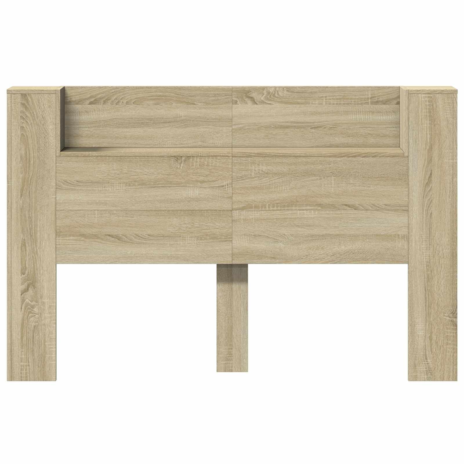 Genérico Cabecero con Estante Roble Sonoma 160 x 16,5 x 103,5 cm,Mobiliario,Camas y Accesorios,Cabeceros y pies de Cama,Marrón,25.94 kg,3418676