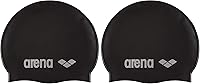 Vista 9 de Gorro de natación Arena Classic unisex de silicona suave para mujer y hombre, gorro de natación de pelo largo cómodo y antideslizante