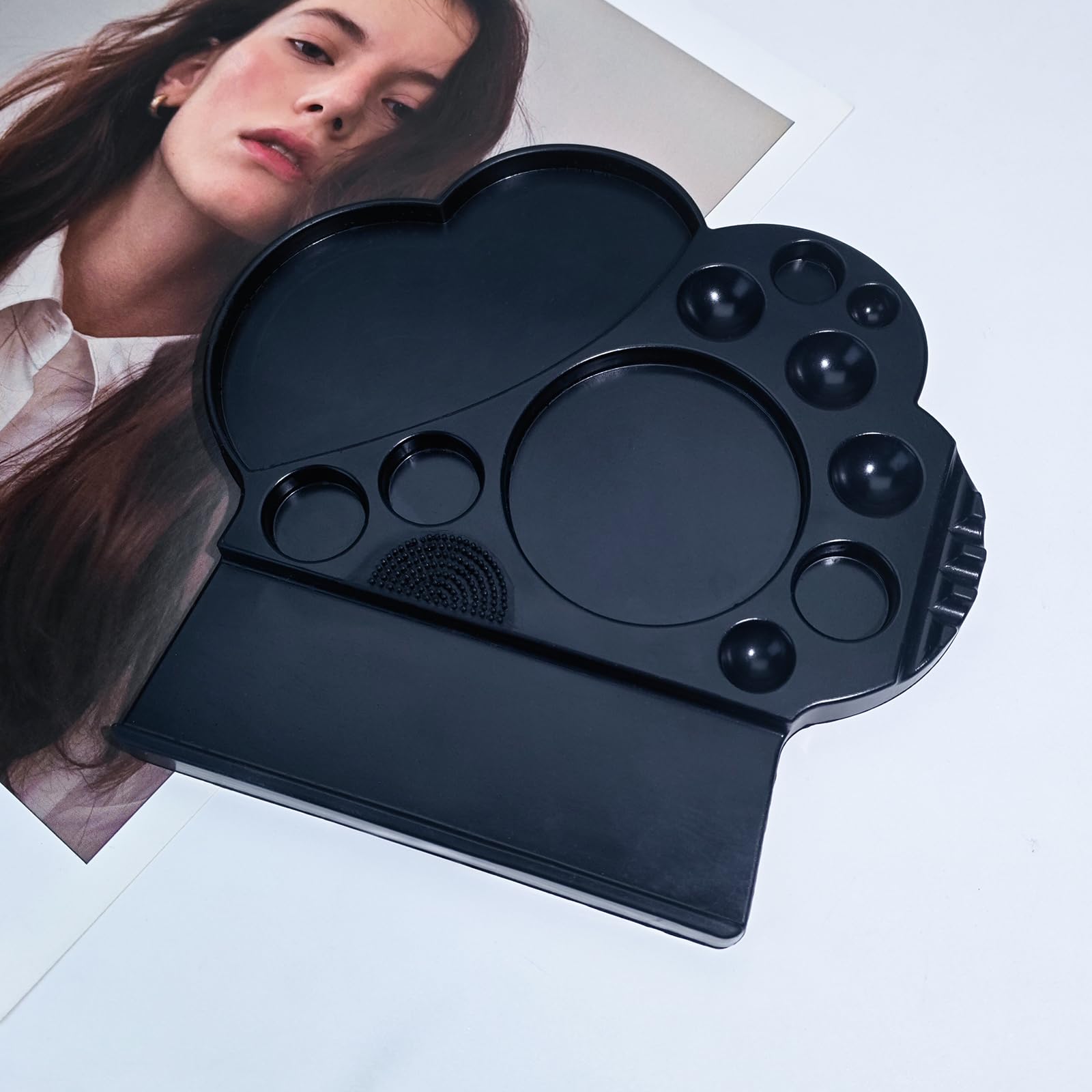 Libeauty Silikon Palette für Wimpernlifting, Tönungscreme Palette Silikon, Wimpernlifting Zubehör, Lash Lifting Tool, 15 Funktion, für Den Salon und Heimgebrauch