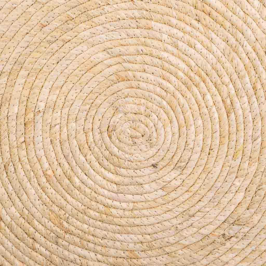 WANDERLUST DECO Alfombra Fibra Natural Tejido artesanal Marrón d120x1