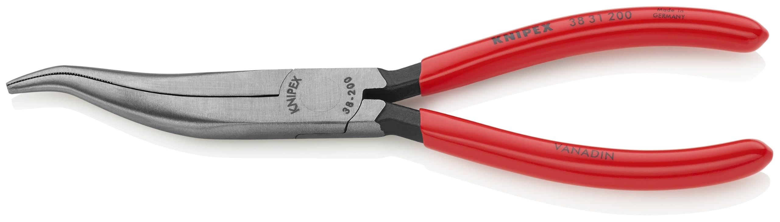 Knipex 3831200 pinze a becchi lunghi senza cutter, a forma di S, 20,3 cm
