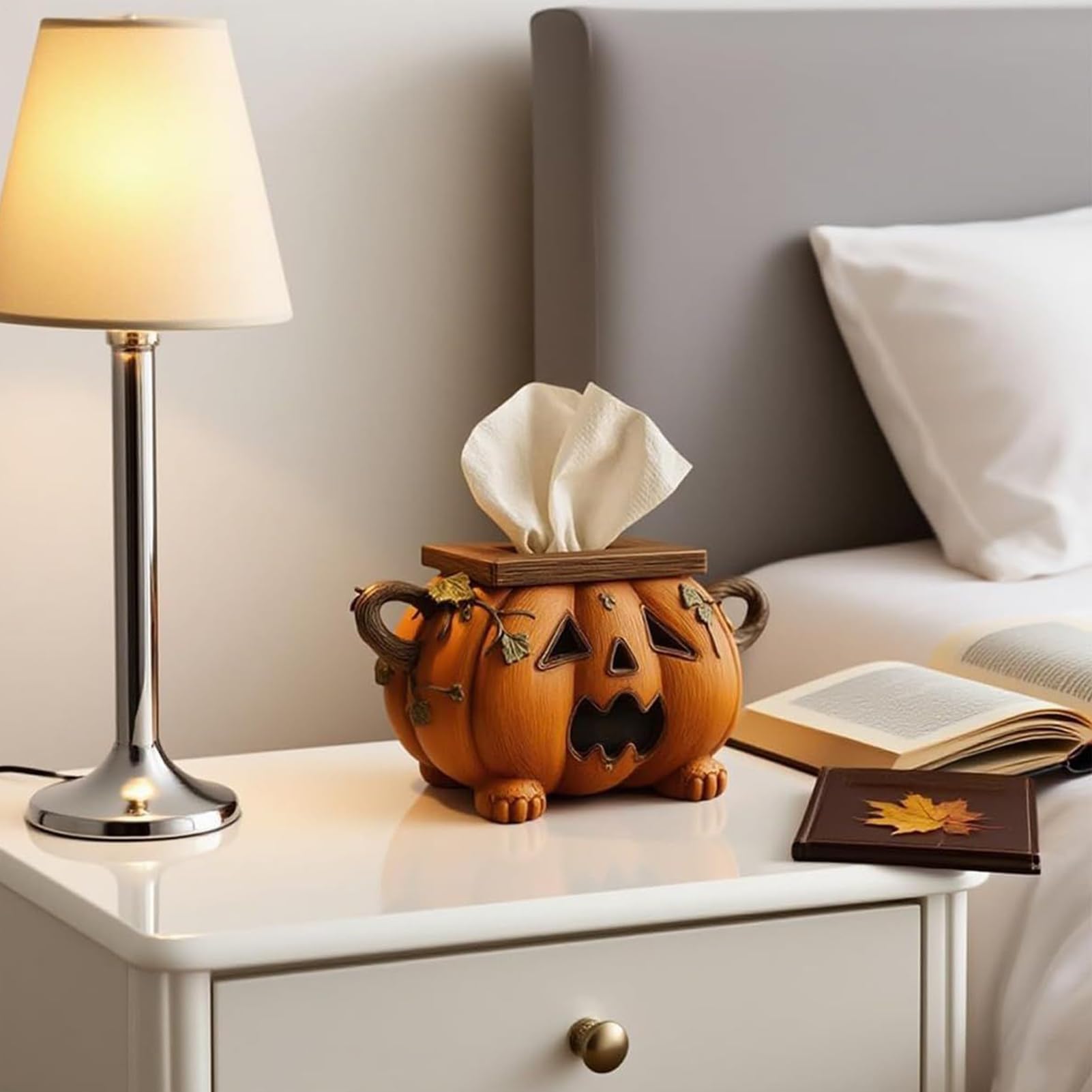 Halloween Kürbis Taschentuchbox - Gruselig-süße Deko Für Die Halloween-Party