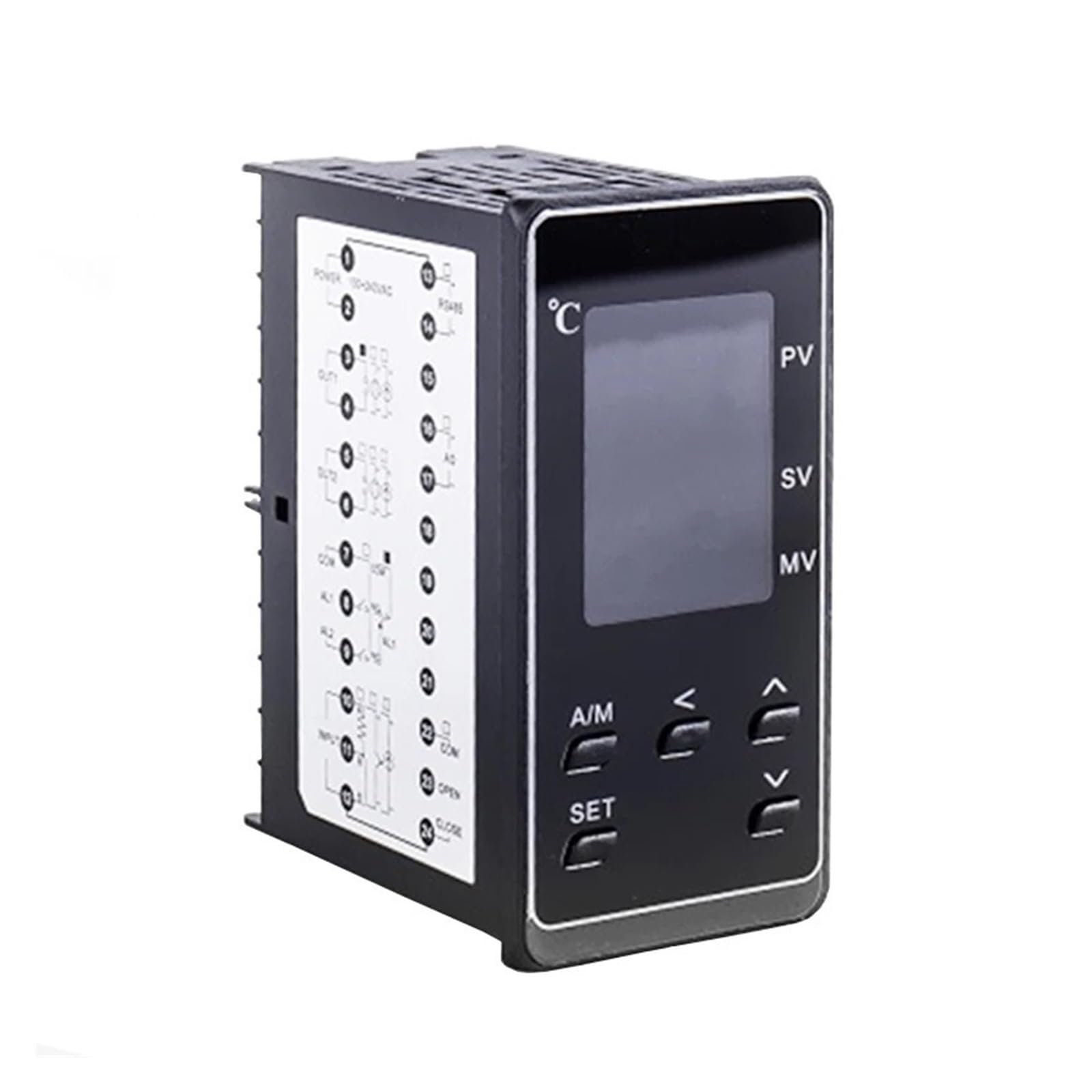 Régulateur de température numérique Rampe Programmable, entrée 0-10V, 50 Segments, contrôleur de température Pid de trempage, 48x96mm, SSR/relais/4-20mA/0-10V 0 sortie ( Color : SSR Output 2Alarms )