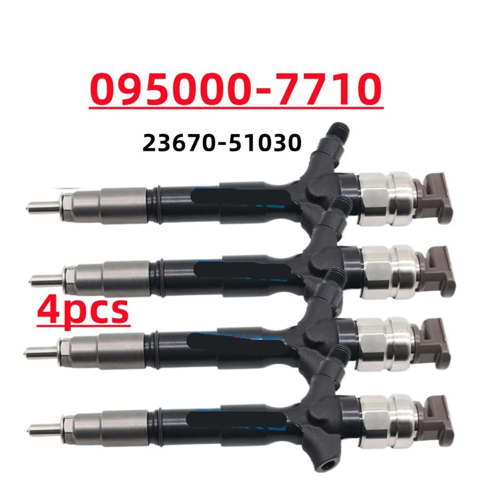 4 pièces 23670-51030 Injecteur d'huile 095000-7710 7711(23670-51030)