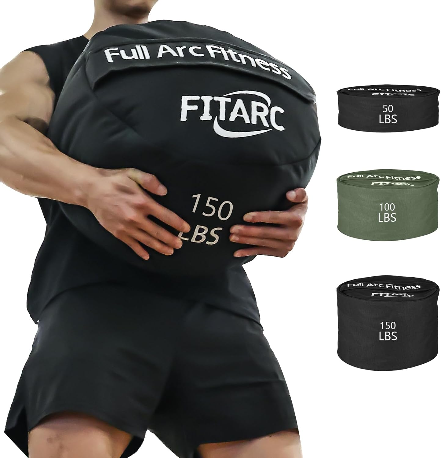 Fitarc Sandbag Workout Bag, Sand Bags for Weight Training, Sandbag for Fitness and Strength Training, Cross-Training & Exercise, Workouts Equipment Sand Not Included