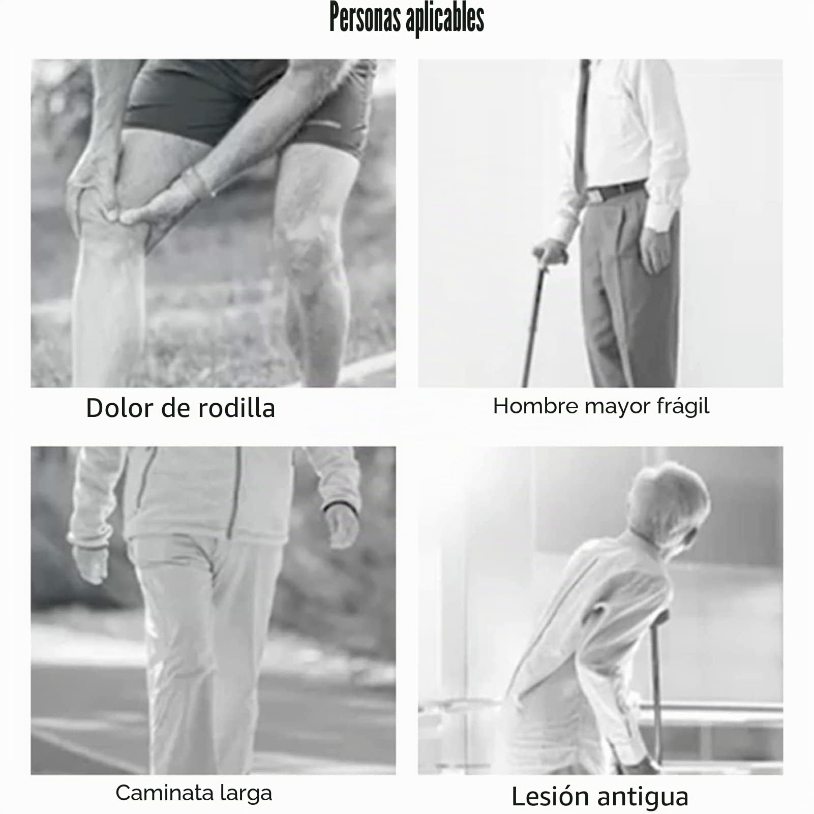Exoesqueleto ajustable para caminar: dispositivo biónico de apoyo para la rehabilitación de piernas, andador de potencia de 3 niveles para asistencia de movilidad en personas mayores y recuperación de
