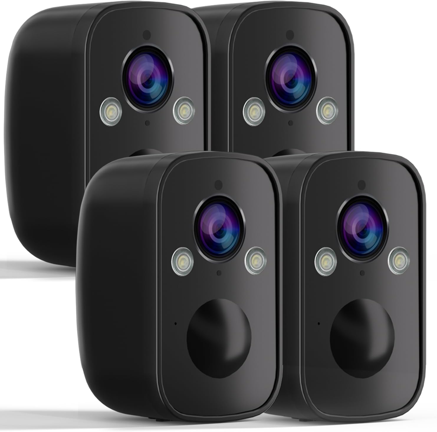 Amazon.com : RICHCHO 4Pack Wireless Battery-Powered Security Camera ...