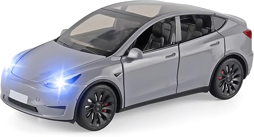 OANMYJJO Toy Cars Y 124 Zinc Alloy Diecast Metal Model Car, Pull Back Toy Model with Light and Music, Suitable for Children Aged 3 and Above as