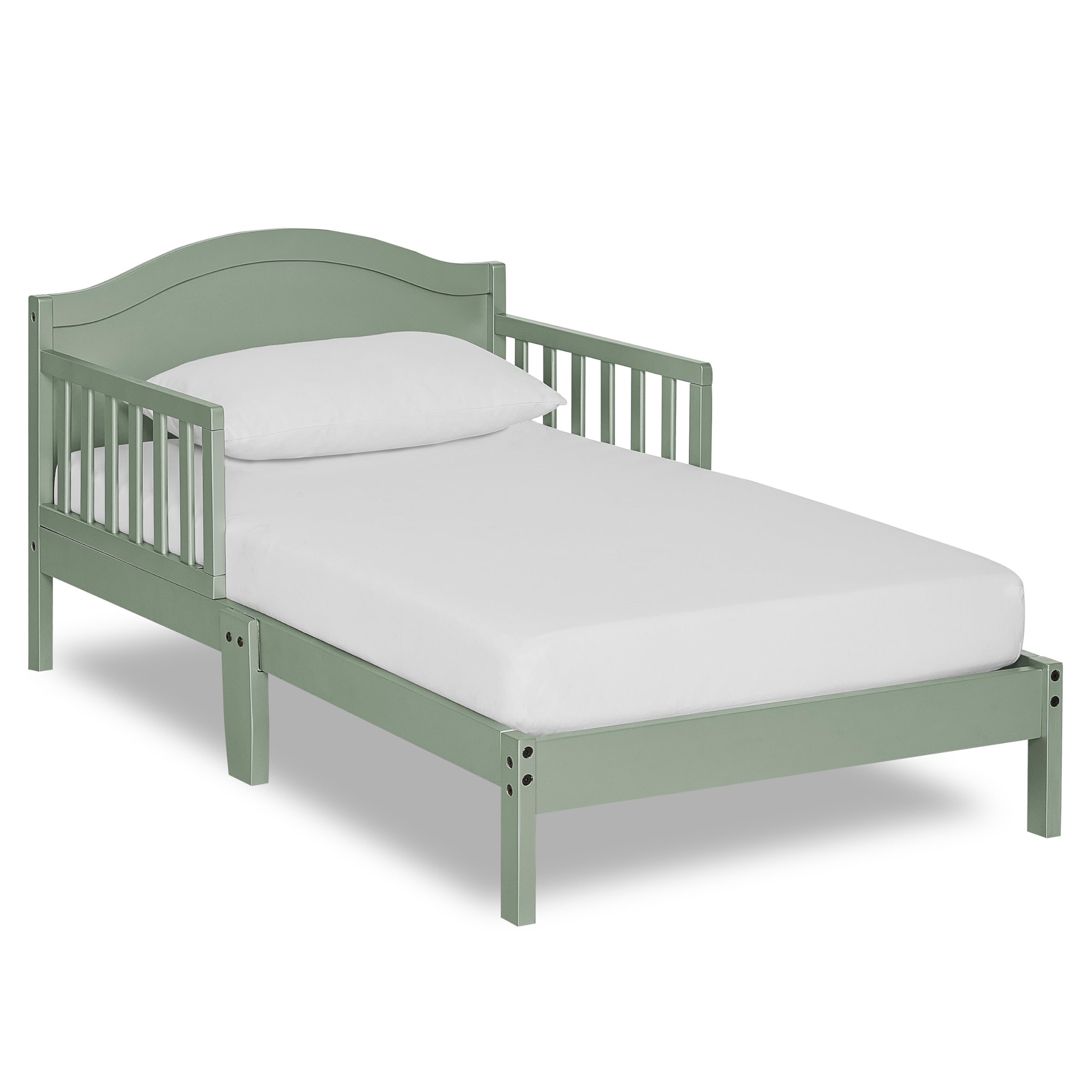 Dream On Me Sydney Toddler Bed, GREENGUARD Gold, Pinewood, Meadow Green