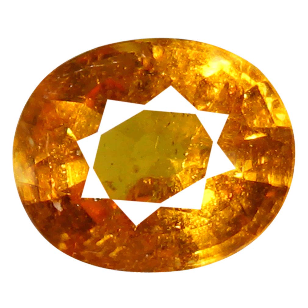 Deluxe Gems 1.17 ct AAA Grade Oval Shape (7 x 6 mm) Fanta Orange Spessartine Natural Loose Gemstone