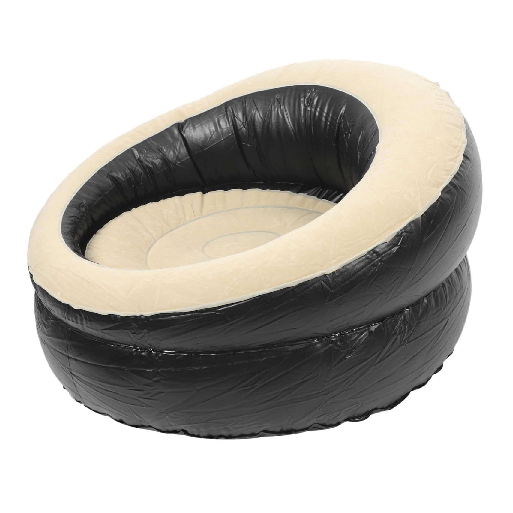 Divano Gonfiabile Pieghevole e Sgabello Portatile per Uso Domestico e Outdoor, Seduta Morbida in PVC Resistente, Leggero e Facile da Trasportare per Campeggio e Giardino