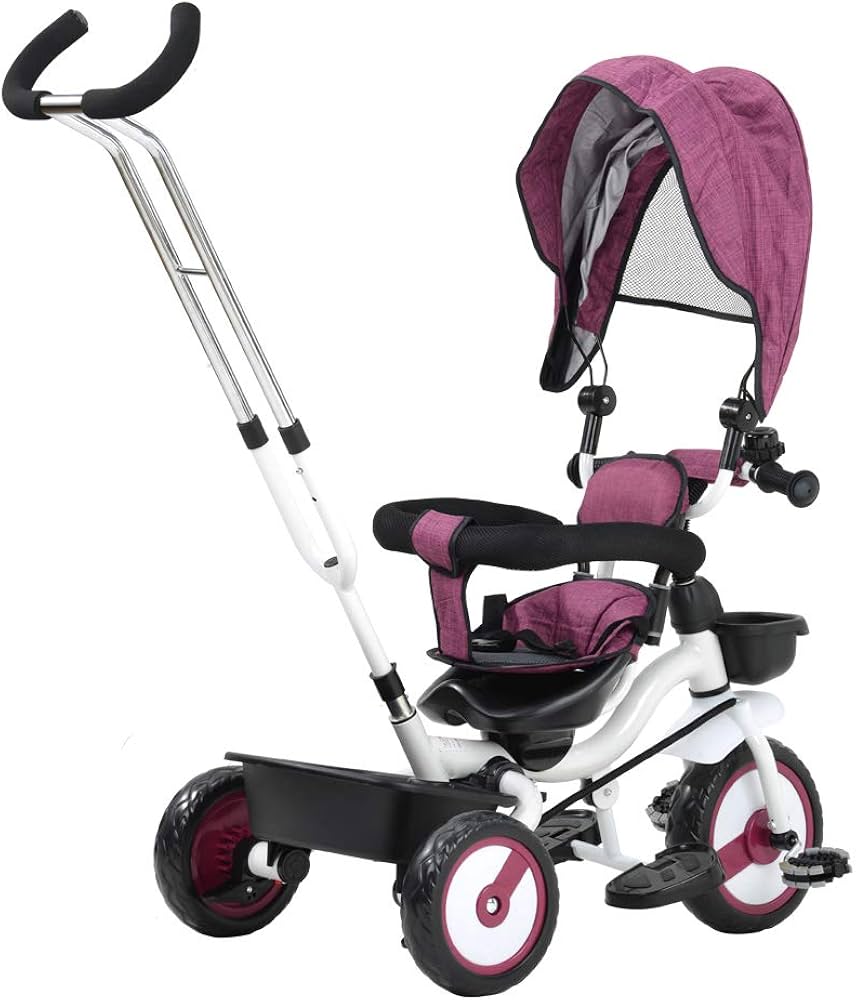 Amazon.co.jp: 三輪車 折りたたみ三輪車 回転式 一台四役 子供用