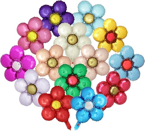 Miniatura 12 de Globo de margaritas flotante pastel macarón margaritas suministros de fiesta para guirnalda de hadas, groovy, floral, retro, hippie, bohemio,