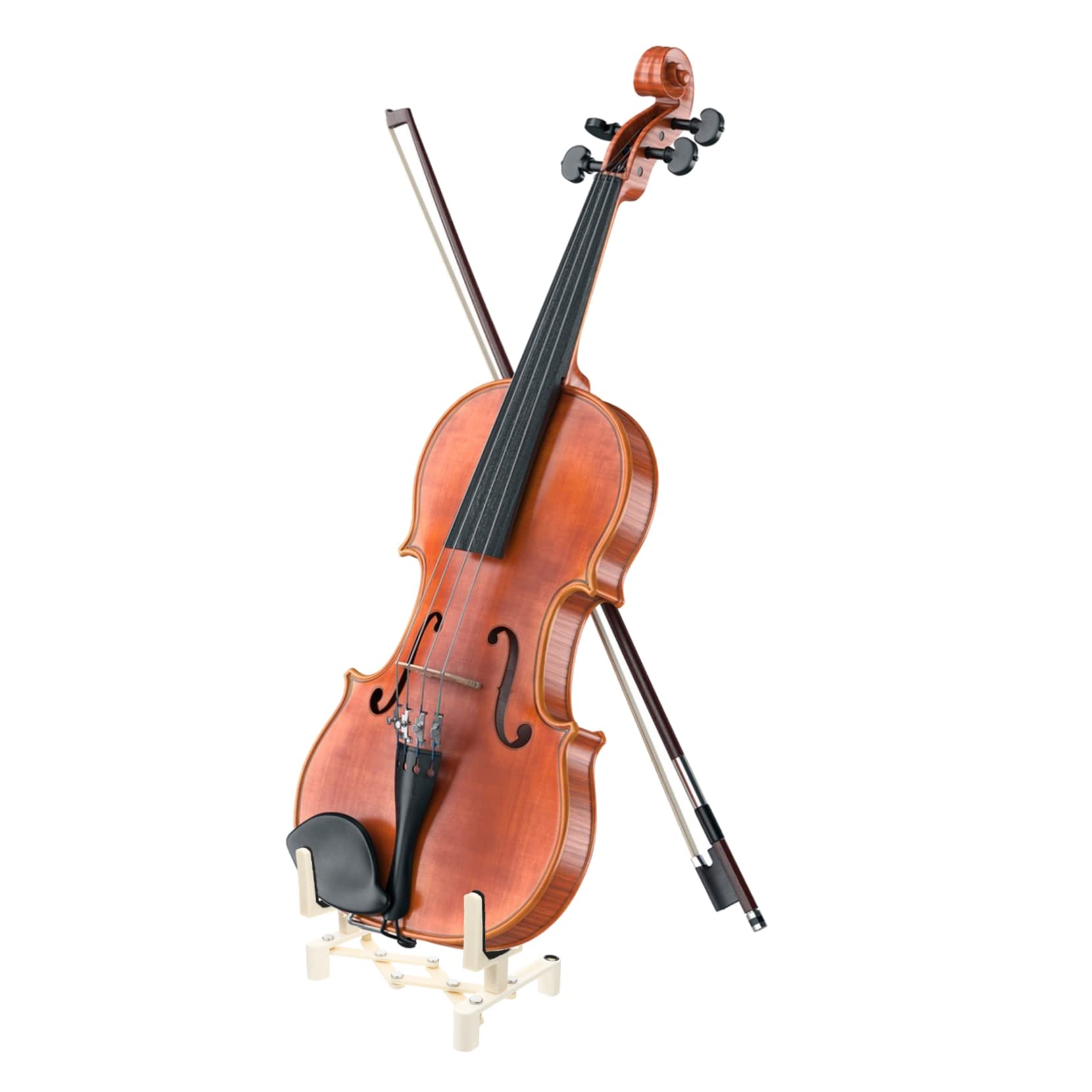Levemolo Folding Violin Frame Stand Telescopic Violin Hold Stable Support Comfortable Contact Surface