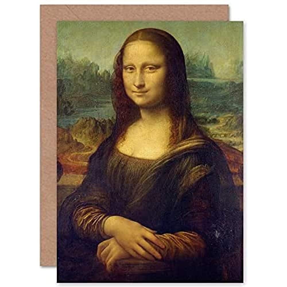Fine Art Prints Da Vinci Mona Lisa Greetings Card