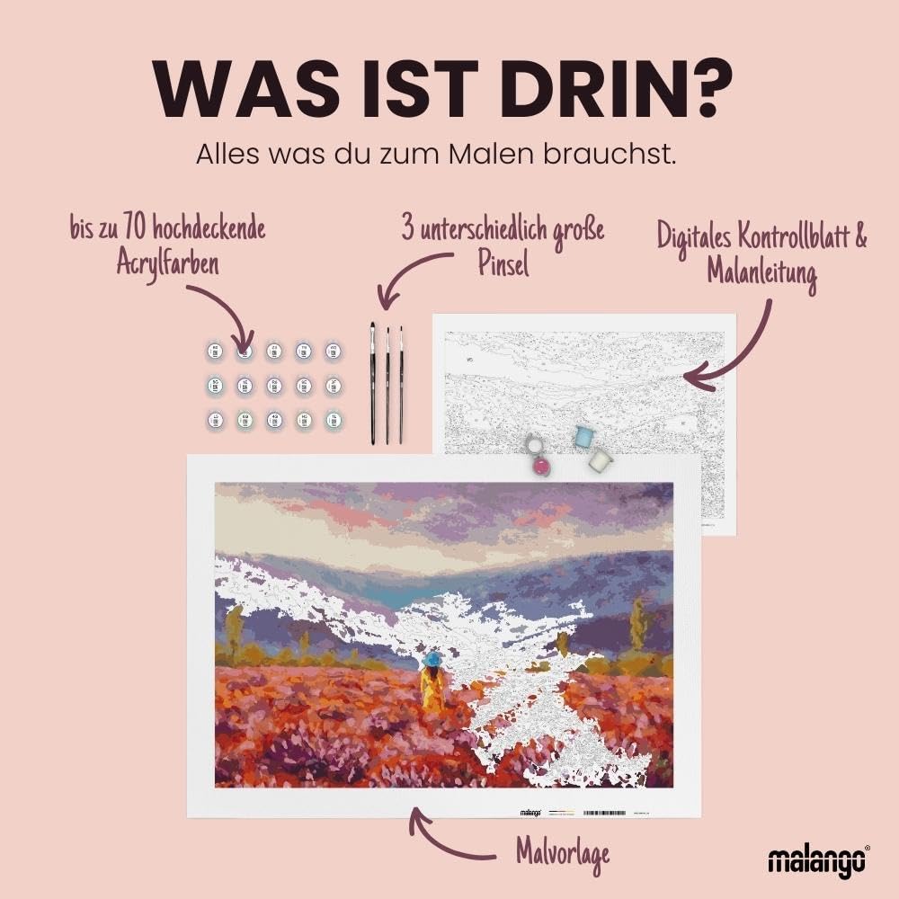 Exclusives Premium-Malset! Malen nach Zahlen - Bär Coffee by Mr. & Mrs. Panda 60 x 40 cm ohne Rahmen! Hergestellt in unserer Manufaktur in Deutschland!