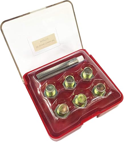 M13 x 1.5MM tapón de drenaje de aceite Kit de reparación de roscas de aceite Tornillos Herramienta de reenhebrado