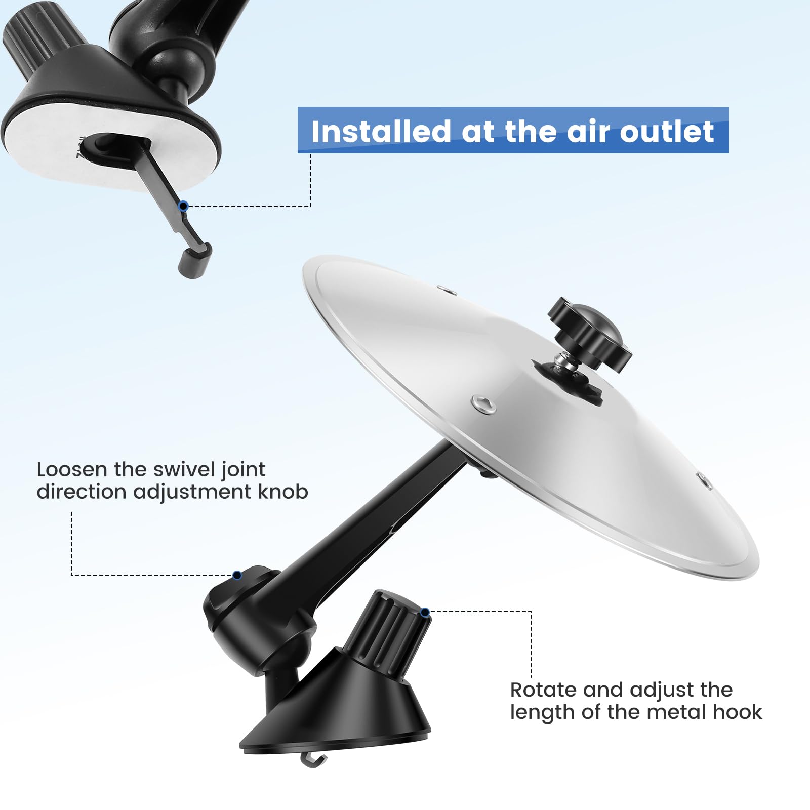 Cymbale De Voiture Crash - Avec Grille D'aération - Facile à Clipser - Pour Les Amateurs De Musique