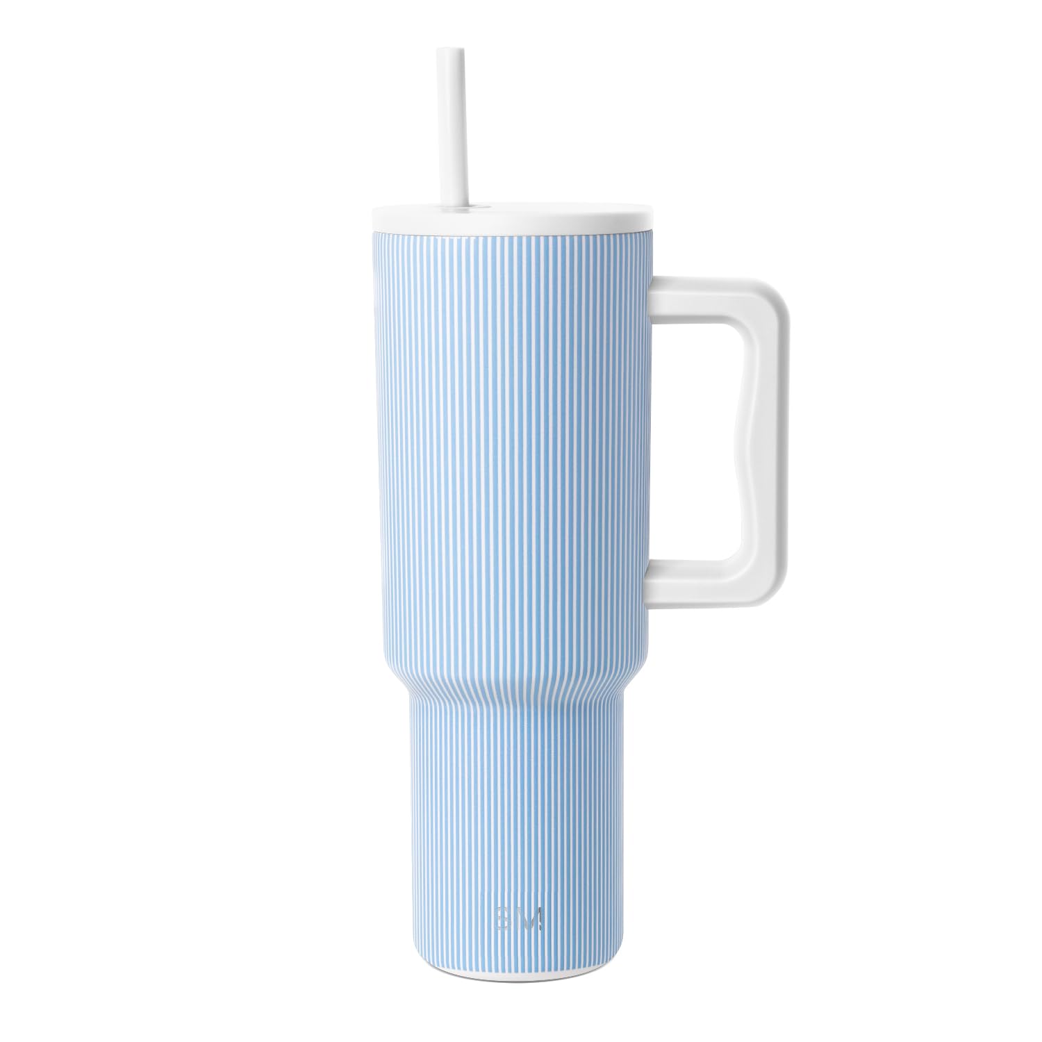 Simple Modern Tumbler with Handle and Straw | 40oz | Striped