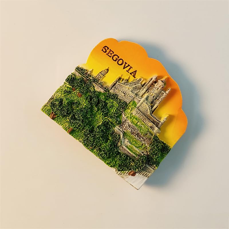 Imán decorativo 3D Alcazar Castle Segovia España miniatura 3