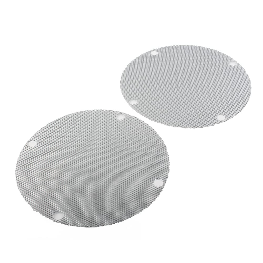 Lirun 2 PCS Motorcycle Iron Mesh Speaker Grills, Rear Speaker Grille Cover for Harley Touring FLHTCSE, EFI FLHTCI, FLHTC, EFI FLHTI, FLHT, FLHXXX, Chrome