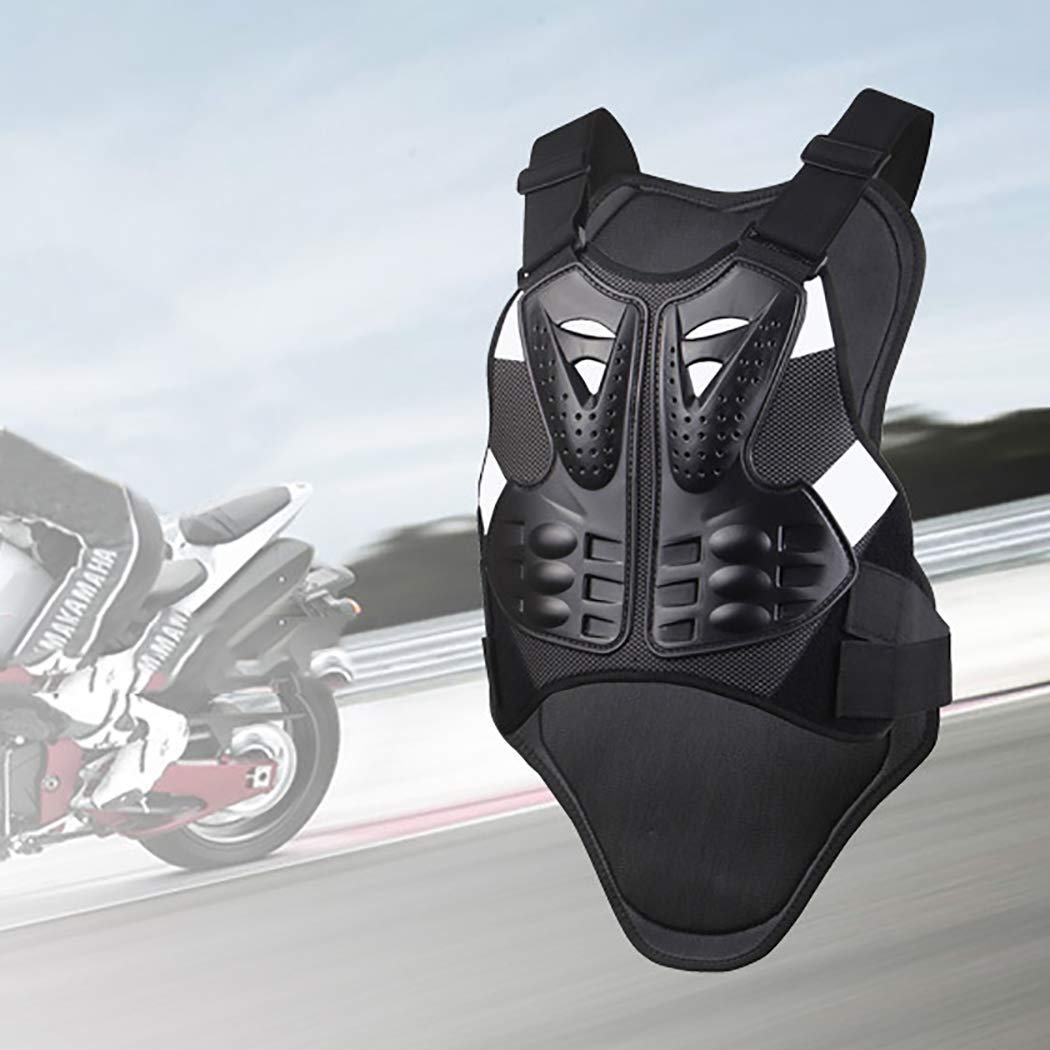 Gilet De Protection Motocross - Armure Dorsale Et Thoracique - Pour VTT, Ski, Skate - Taille Unique Ajustable