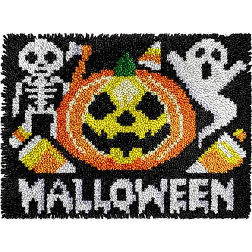 Kit de fabricación de alfombras de Halloween veirousa para principiantes