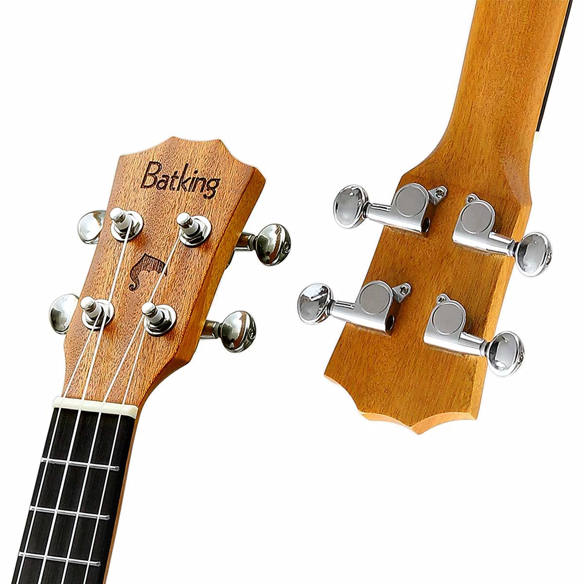 Ukulele da concerto con parte superiore in mogano, 58,4 cm, con accessori per ukulele con custodia, tracolla, corda in nylon plettri 23 inch