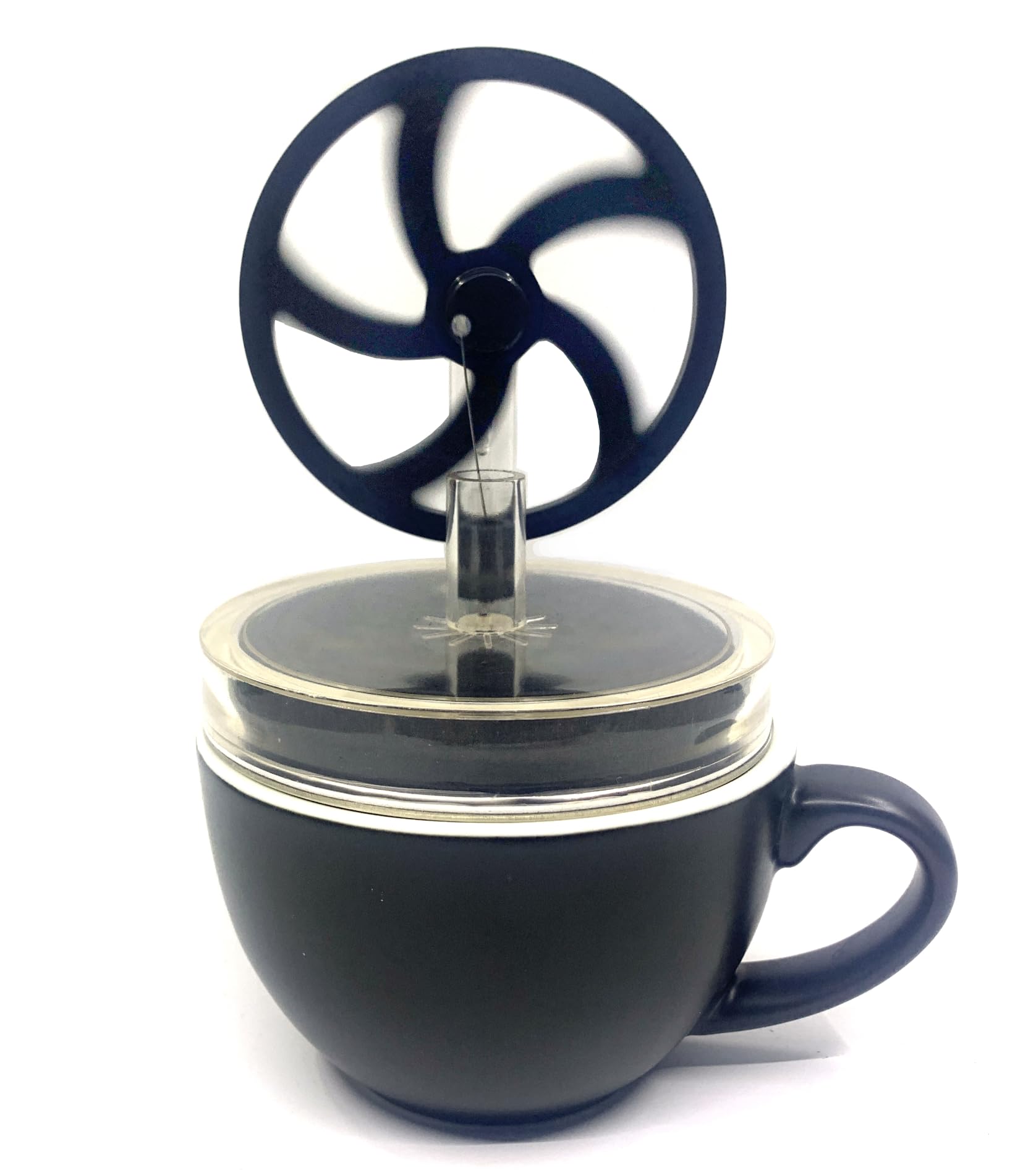 Usmile Low Temperature Difference Stirling Engine Heat Engine with Plastic Wheel Desk Steam Engine Mechanical Education STEM Toy Model Run Off Boiling Water Gift