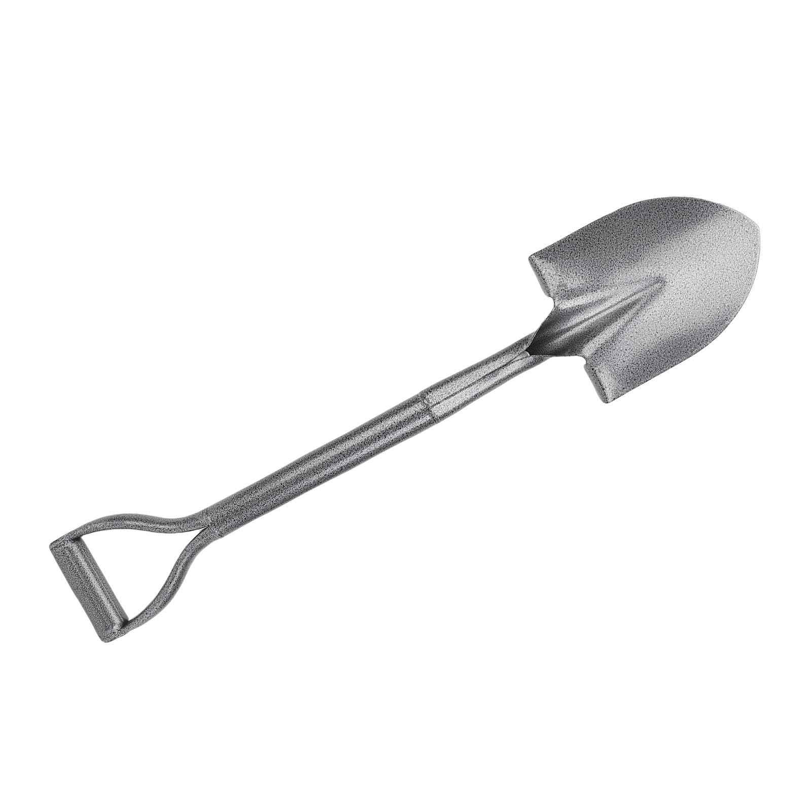 Zintegrowana łopata do kopania wykonana w całości z metalu z uchwytem w kształcie litery D - 76 cm Narzędzie ze stali manganowej z krótkim uchwytem do prac ogrodniczych,