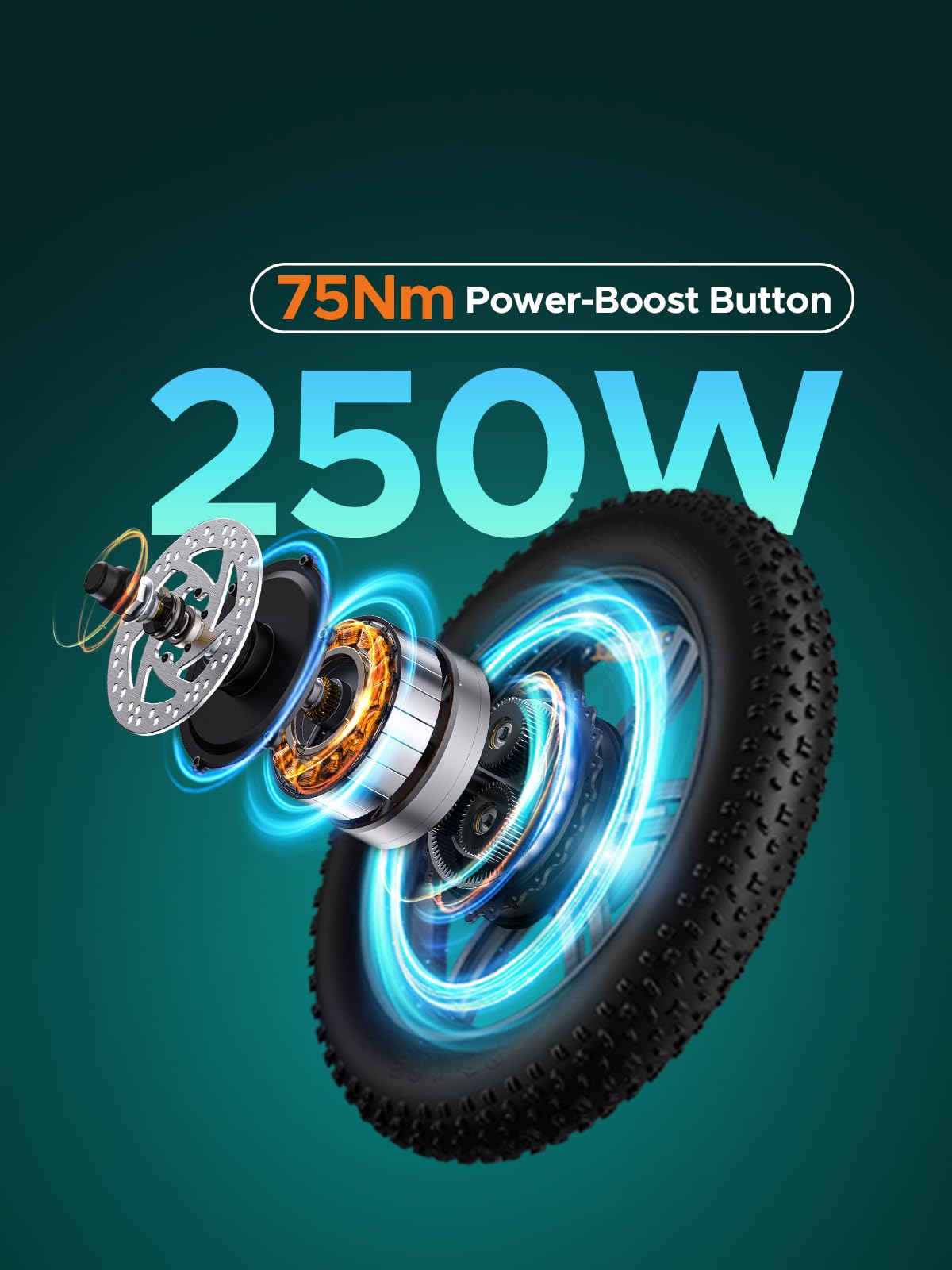 ENGWE Elektryczny Rower dla Dorosłych, 20"× 4,0” Grubymi Oponami | 7 Prędkości, 250 W Wyjmowana Bateria 48 V 13 Ah Zasięg do 120 km Elektryczny Rower L20 BOOST