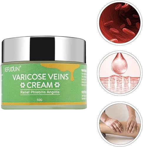 Miniatura 6 de Healeved 2boxes Venas Rojo Cuidado Piernas Rodilla Rápida Sangre Pierna Varicosa de Ungüento Crema Vasculitis a Araña Angiitis Flebitis