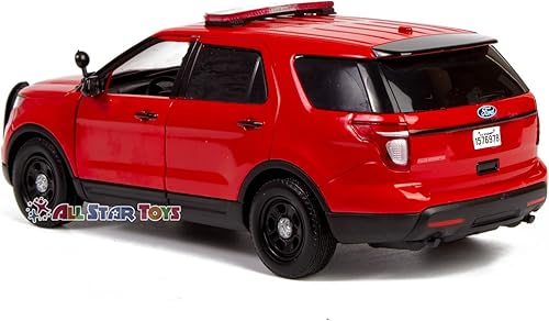 Miniatura 5 de Motormax All Star Toys 124 Departamento de Bomberos Diecast Modelo 2015 Ford Police Interceptor Utility Jefe de Bomberos, Vehículo Jefe de Bomberos,