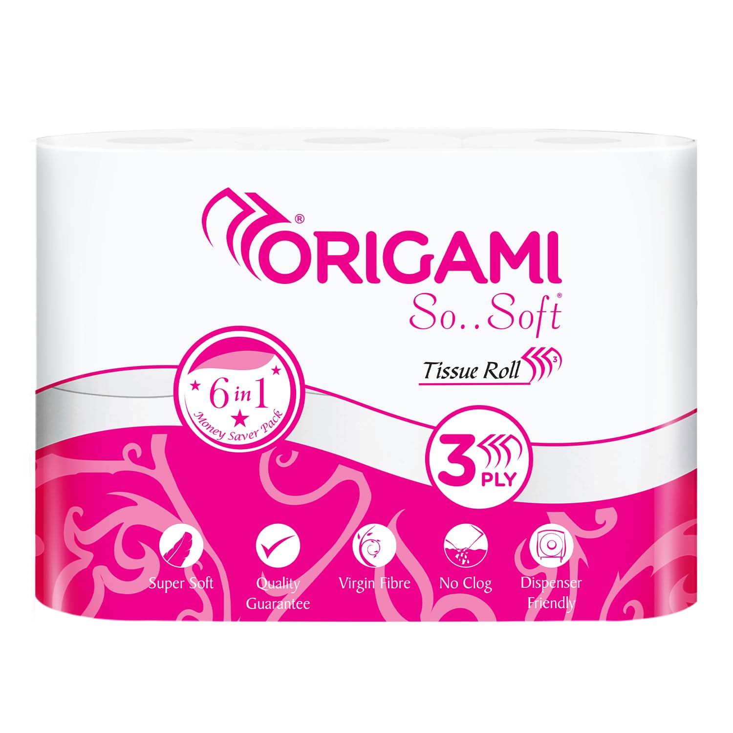 Origami 3 Ply Toilet Tissue Paper Roll - Pack of 18 (160 Pulls Per Roll, 2,880 Sheets) (B00W1SOFZU) Amazon Price History, Amazon Price Tracker