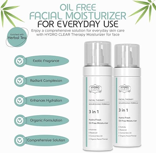 Miniatura 3 de Hydro Clear Triclear - Hidratante facial para acné 3 en 1 sin aceite tóner facial enriquecido con aloe vera que añade hidratación evita el brote de