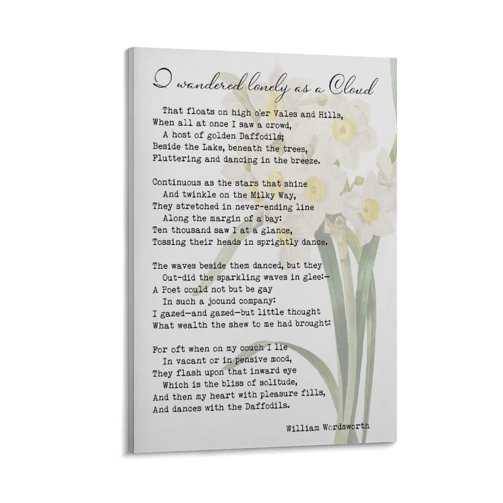 Amazon.com: Daffodils Poem - I Wandered Lonely As A Cloud