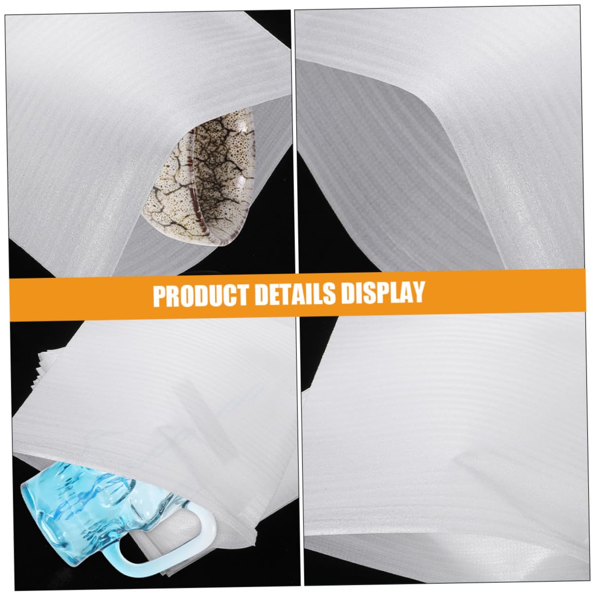 NOLITOY 300 Bolsas de Espuma Epe para Embalaje Amortiguación y Ligereza, Material para Embalaje Adecuado para Platos y Objetos Delicados