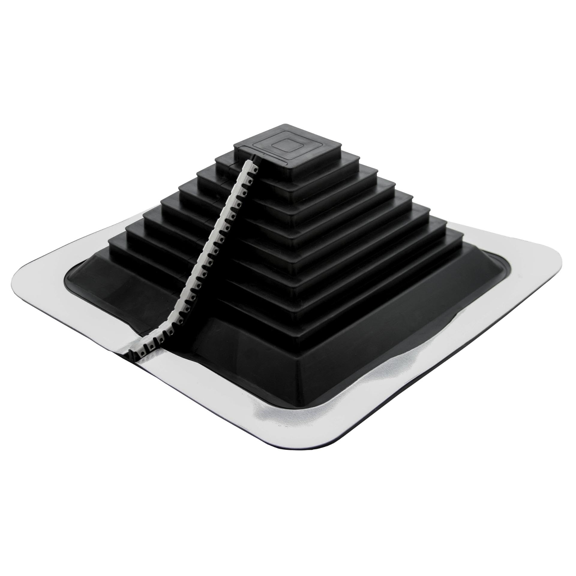 MASTER FLASH Square Vent Multi 2 - Elastyczny kołnierz dachowy EPDM - Przejście dachowe - Uszczelnienie do modernizacji - Odporne na warunki atmosferyczne - Uniwersalny - Wentylacja Komin, 0-254 mm