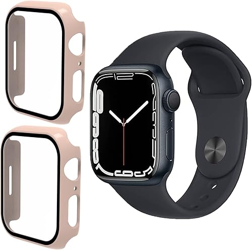 Protector de pantalla para Apple Watch Series 8 de 1.772 pulgadasSeries 7 de 1.772 pulgadas, carcasa rígida de policarbonato para accesorios Apple