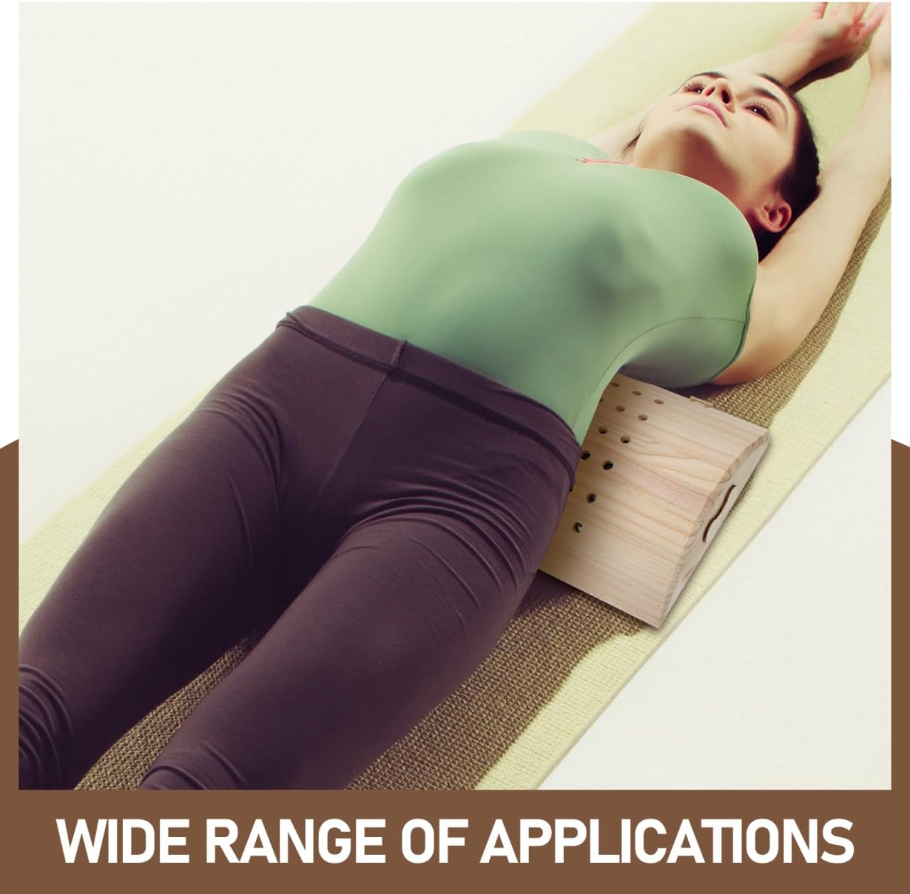 Wood Moxibustion Pillow Wooden Sauna Headrest Sauna Backrest Pillow Wood Neck Lumbar Head Support for Room Supplies Accessories