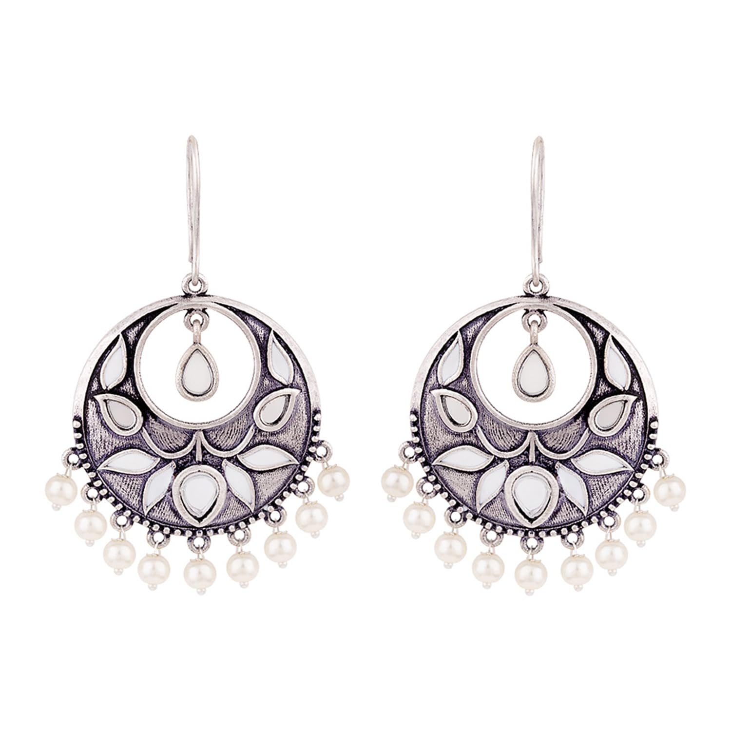 voylla Amaira Ethnic Hoop Earrings-picture-42