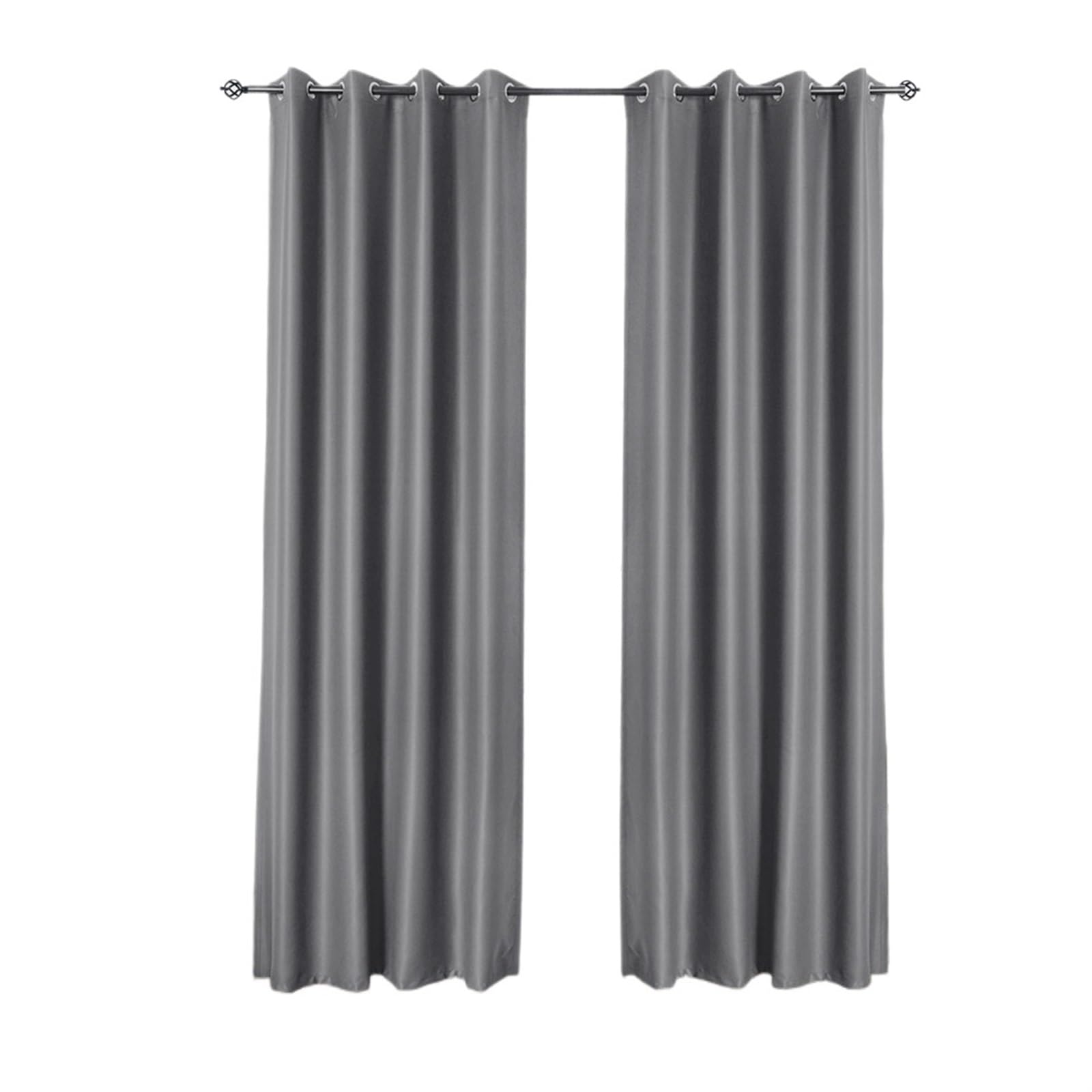 Rideaux occultants haut de gamme gris drapé élégant pour salon 150x260