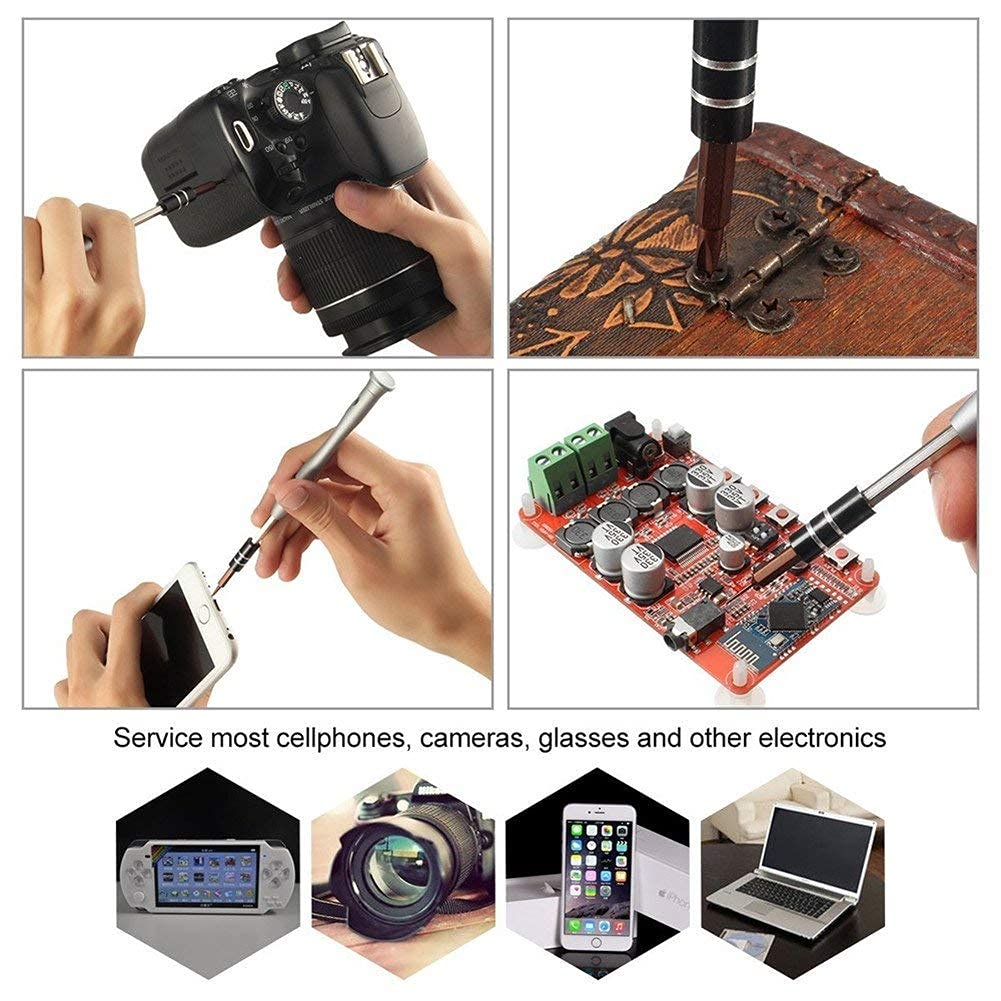 Set di Trapani 60 in 1, Kit di cacciaviti di precisione, Set di cacciaviti per Cellulare, Tablet, Riparazione compatta, Manutenzione con Custodia