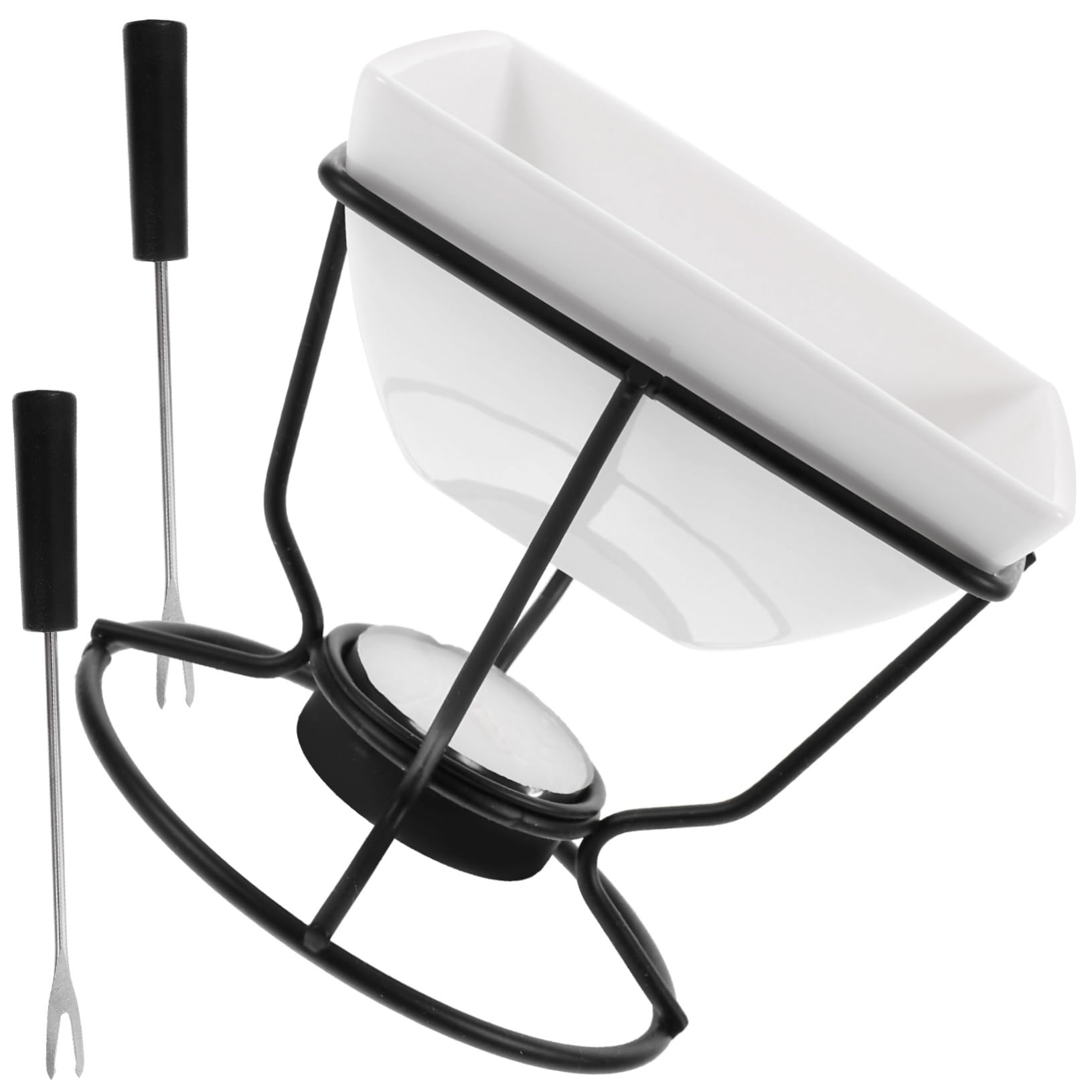 GRIRIW Chocolate Machine Fondue Chocolate Melt Cheese Melting Furnace Pot for Baking and Diy Projects