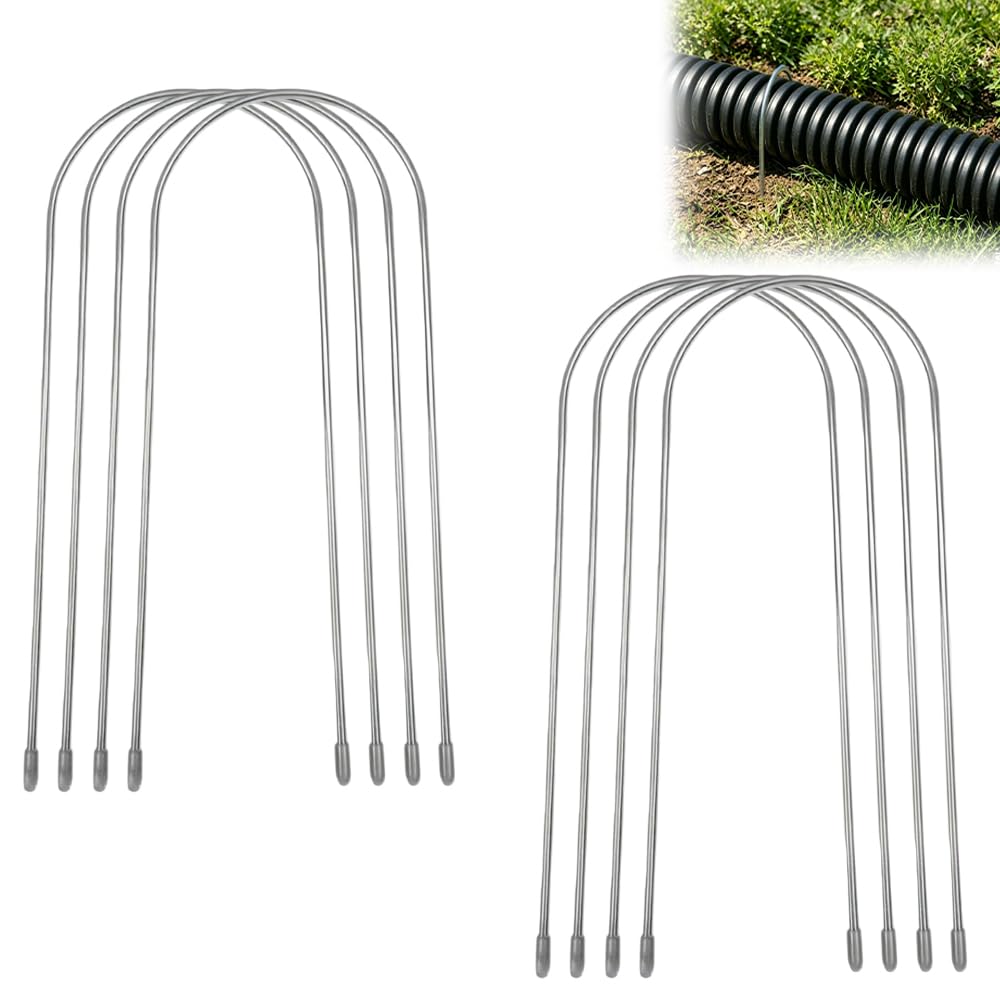 Soporte de tubo de drenaje sin taladro con estacas de anclaje en U de metal