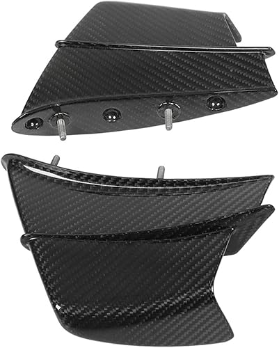 Miniatura 8 de Aletas de motocicleta 2 piezas de fibra de carbono 3K de motocicleta aerodinámica alerón lateral alerón accesorio de repuesto para Ducati V4 V4S V4R