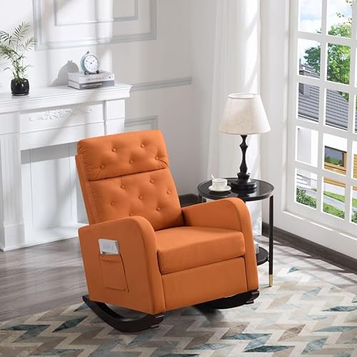 Moderno, patas de madera maciza de 26 pulgadas, bolsillo lateral, con brazos cuadrados, respaldo alto de terciopelo para interiores y exteriores, disponible en Yaxa Peru