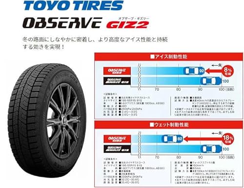 トーヨータイヤ OBSERVE GIZ2 195/65R15 91Q スタッドレス4本セット